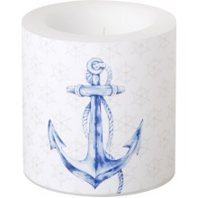 Малка свещ 7.5х7.5см Anchor екрю